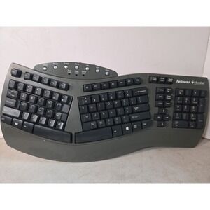 Fellowes Ergonomic Microban Split Design Wired USB Keyboard Model Ku-9938 WORKS